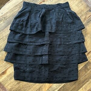 Club Monaco Silk Tiered Skirt